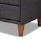 Baxton Studio Claverie Charcoal Upholstered 2-Drawer Wood Nightstand 155-9109 - alternate 9